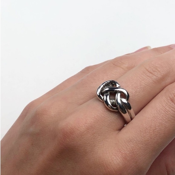 Sterling Silver Knot Ring - Picture 2 of 5